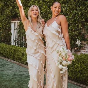 Show Me your Mumu champagne bridesmaid dress